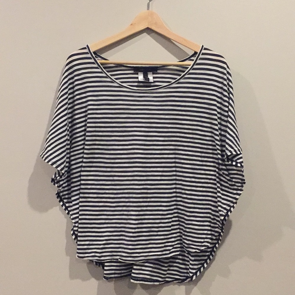 BCBGMaxAzria Striped Batwing Shirt